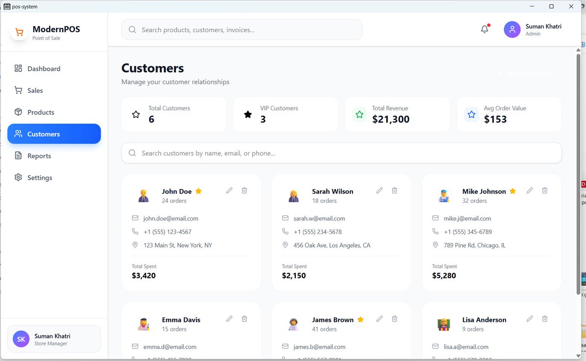 ShoomanKhatri's tweet image. Building an enterprise POS desktop application using JavaFX 💻
Focused on clean UI, scalability, and real business workflows.
#JavaFX #EnterpriseSoftware #POS #DesktopApp #NavaTechMedia