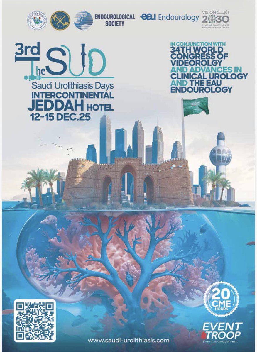 trwherrmann's tweet photo. Looking forward to go to #Jeddah. For the 3rd SUD #SUD25 Thank you for the invitation @wissamabokhalid and for spicing up the urolithiasis nesting with a smashing #BPO session. @lusuardi_lukas @scoffonecesare @naeembhojani7 #EAUEndourology @SeccoSilvia https://t.co/AQ4KfORsQY https://t.co/V6wIHQjq8a