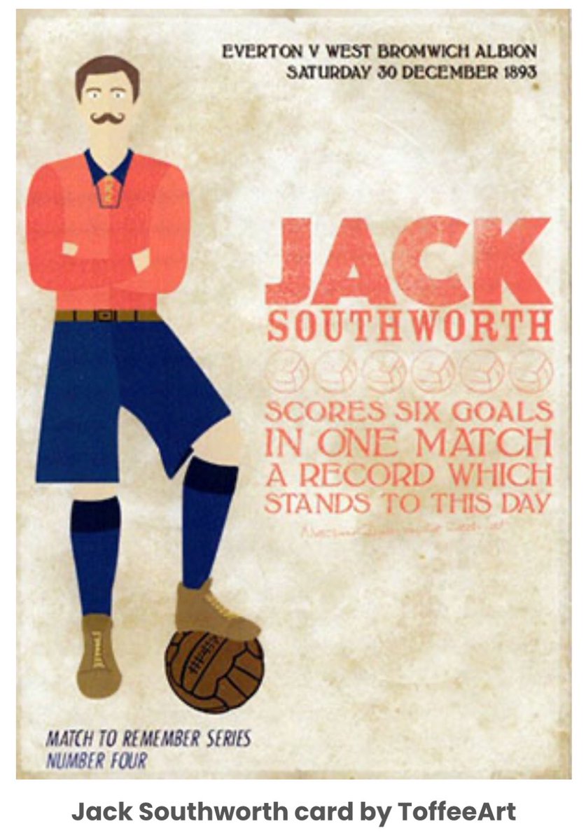 Yesterday’s Athletic article, about whether Erling Haaland might overhaul Dixie Dean’s goalscoring record (we think not), also mentioned a sensational scorer for EFC &amp; Rovers: Jack Southworth. 
Read about him, here:
efcheritagesociety.com/maestro-the-ja…