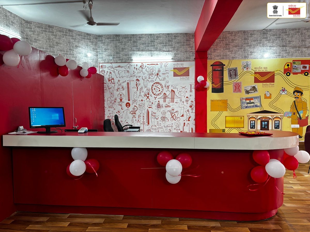 IndiaPostOffice's tweet image. The first Gen-Z themed, revamped Post Office has been inaugurated at Bhagalpur College of Engineering, Bhagalpur. A vibrant, modern space for young India.
Dropping cool services and cooler vibes in Bihar’s East Region.

#BiharCircle #PostOffice #Revamp #GenZ #GenZPostOffice