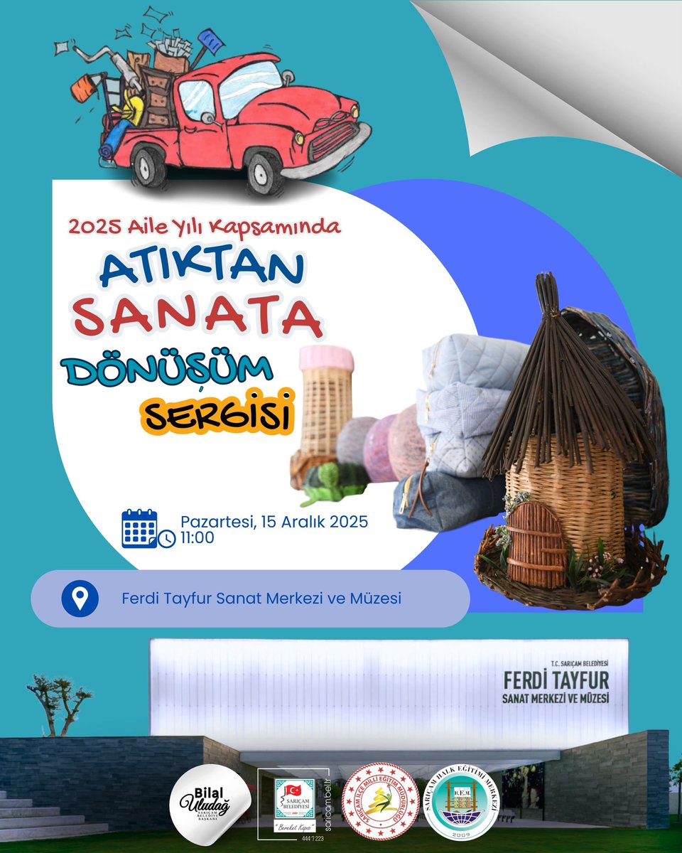 🎨 ATIKTAN SANATA DÖNÜŞÜM SERGİSİ

İlçe Milli Eğitim Müdürlüğümüz ile “Aile Yılı” etkinlikleri kapsamında yürüttüğümüz el sanatları kursumuzda, atık malzemelerin el emeğiyle sanata dönüştüğü özel sergimize tüm hemşehrilerimizi davet ediyoruz.

Kadın kursiyerlerimizin büyük emekle