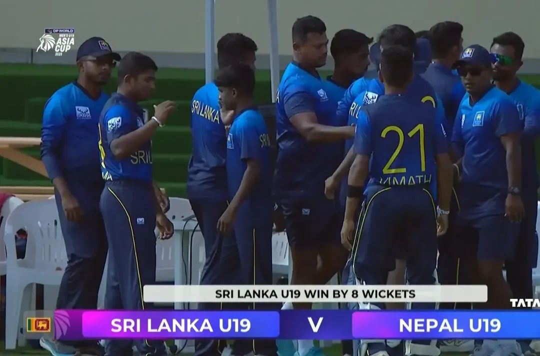 DanuskaAravinda's tweet photo. Sri Lanka U19 beat Nepal U19 by 8 wickets
#sportspavilionlk #danushkaaravinda #SLvsNEP #U19AsiaCup https://t.co/QuwAc2v6hO