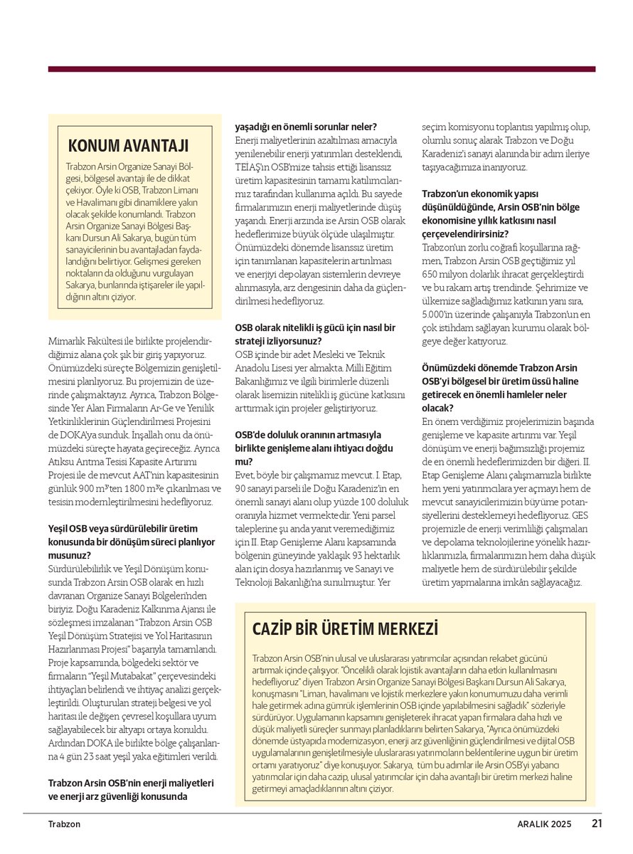 🎙️ Başkanımız Dursun Ali Sakarya inbusiness Dergisi’nin konuğu oldu.

Gerçekleşen hedeflerimiz ve önümüzdeki süreçte hayata geçirmeyi planladığımız projelerimiz hakkında bilgi veren Başkanımızın röportajını okumak için tıklayınız 👉 bit.ly/48BUPjx