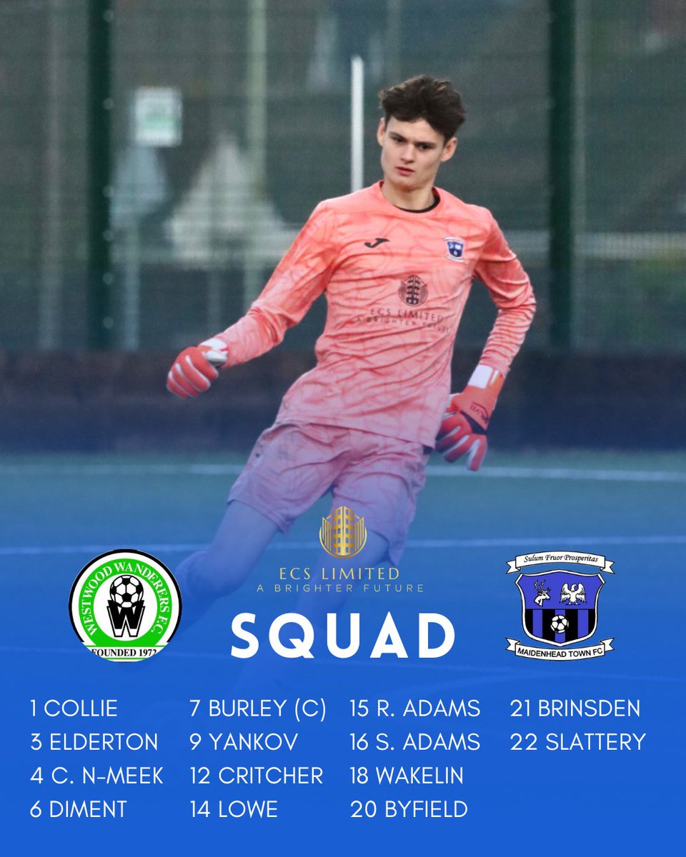Today’s squad to take on Westwood..

#MTFC