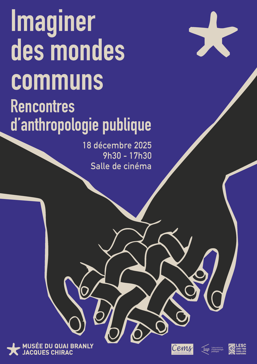 quaibranly's tweet image. #Recherche 🔎

📢 Imaginer des mondes communs. Rencontres d’anthropologie publique.

🗓️ Rendez-vous, jeudi 18 décembre, pour ces rencontres qui poseront un regard anthropologique sur les défis majeurs de notre époque.

ℹ️ Plus d'infos 👉️ bit.ly/4ivyFT7