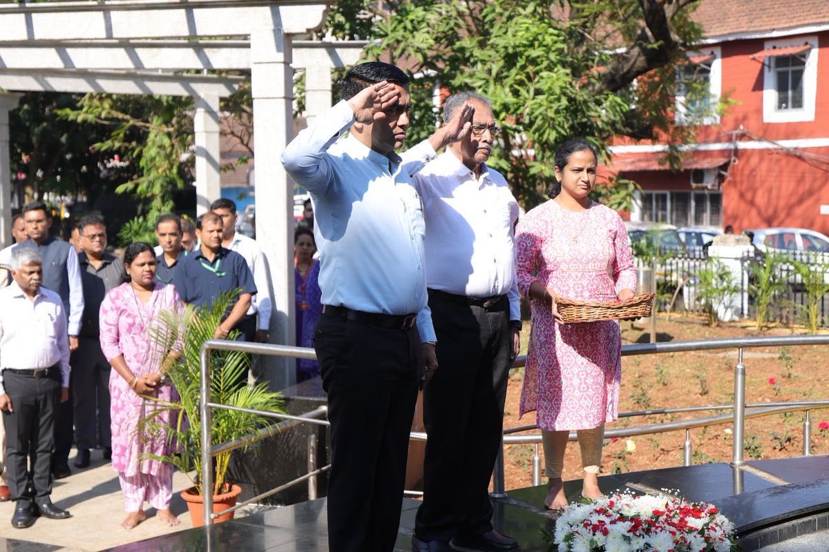 DrPramodPSawant's tweet image. Laid a wreath at the Pinto Revolt Memorial on Pinto Revolt Day, paying homage to one of the earliest sparks of Goa’s long struggle for justice and self-determination.

The Pinto Revolt of 1787, led by the Pinto brothers and a group of Goan priests and intellectuals, was a bold…