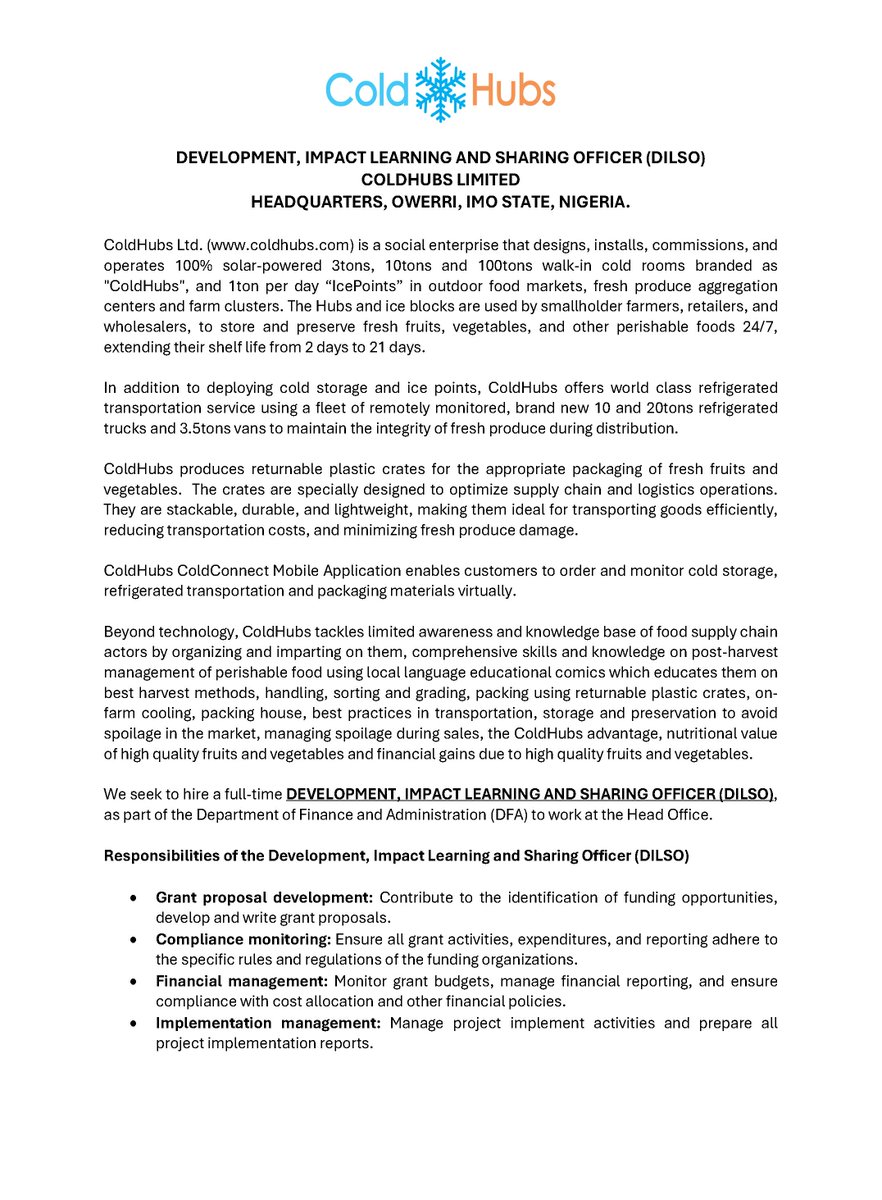 ColdHubs Limited tweet media