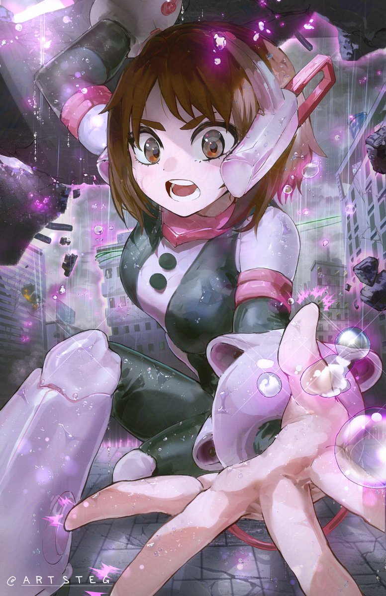 Well now that heros finally ending I guess I can afford to finally post this. 

#MyHeroAcademia #麗日お茶子