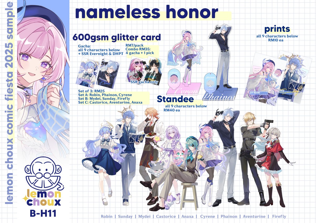 saru_scimmia's tweet image. 🎉 [Comic Fiesta 2025 PO &amp;amp; Giveaway!] LEMON CHOUX 

⏰Time: Dec 13-Dec 17
📌 Booth: B-H11 

First time at #comicfiesta2025, check out our full catalogue &amp;amp; PO link in my bio - GO welcome!  
🎁 GIVEAWAY info below

💙&amp;amp; 🔁 appreciated~

#cf2025 #comicfiesta2025catalogue