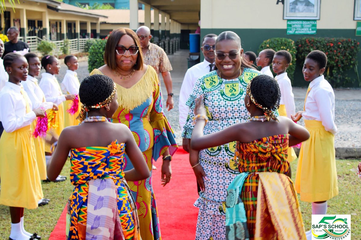 Saps__School's tweet photo. On Friday, December 12, 2025, SAP’s School was delighted to welcome the Hon Nana Oye Bampoe Addo (Deputy chief of staff, admn @ the office of the President).
Her warmth &amp; motherliness still resonates with the school community!

#sapsschool
#Excellence
#GoldenJubilee https://t.co/2m8X0LQHqW