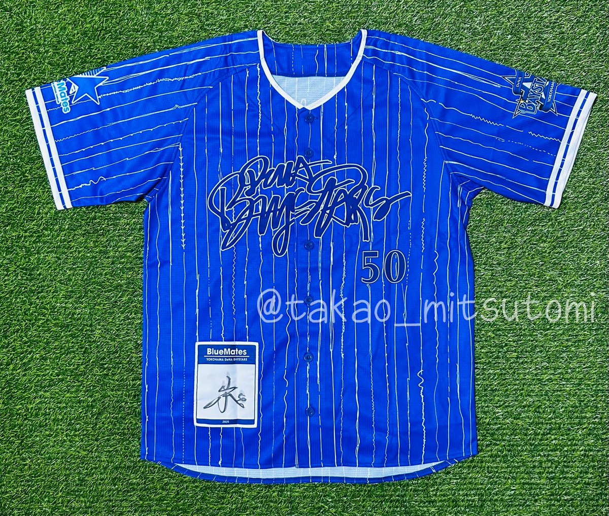 山本祐大選手のサイン入りBlueMatesユニフォーム当選しました⭐️今