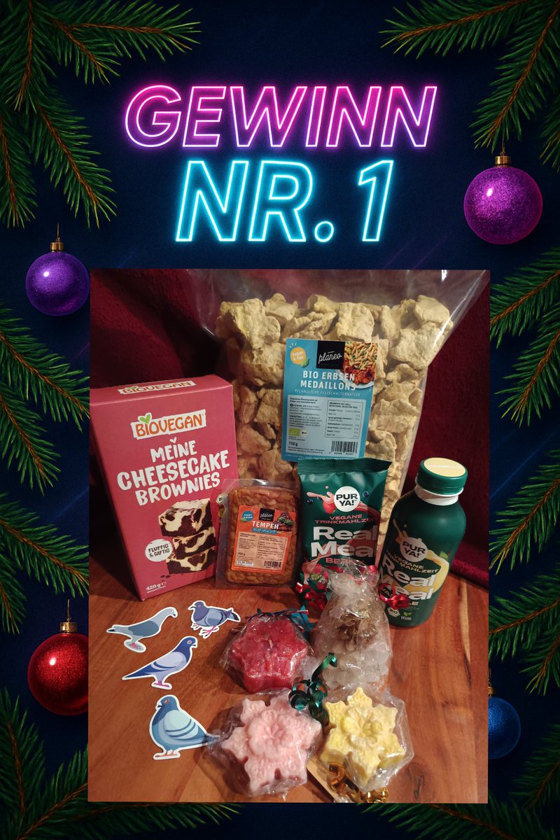 PIT_Taubenherz's tweet photo. Es ist soweit 🎁🎄🥳
Unsere große Verlosung ist da! 
Es gibt 5 wundervolle Pakete zu gewinnen! 🎁🥳🤩🕊️

Bitte schreibt in die Kommentare, mit wieviel Losen ihr teilnehmen wollt. Gewinnspiel ab 18 und nur aus Deutschland. 💜 #RespektTaube #govegan #Gewinnspiel #tierschutz https://t.co/0O3s5Qlv9u