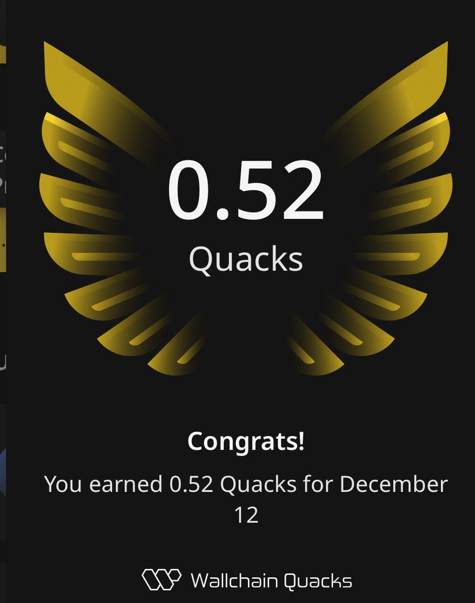 GQuack 🔱 
Just  wake up and seen I earned 0.52 Quacks on <a href="/wallchain/">Wallchain Quacks</a> in one day 🦆

Turn insights into rewards and climb the leaderboard 🥇

Use my referral link – quacks.app/?ref=Rebecca_D…