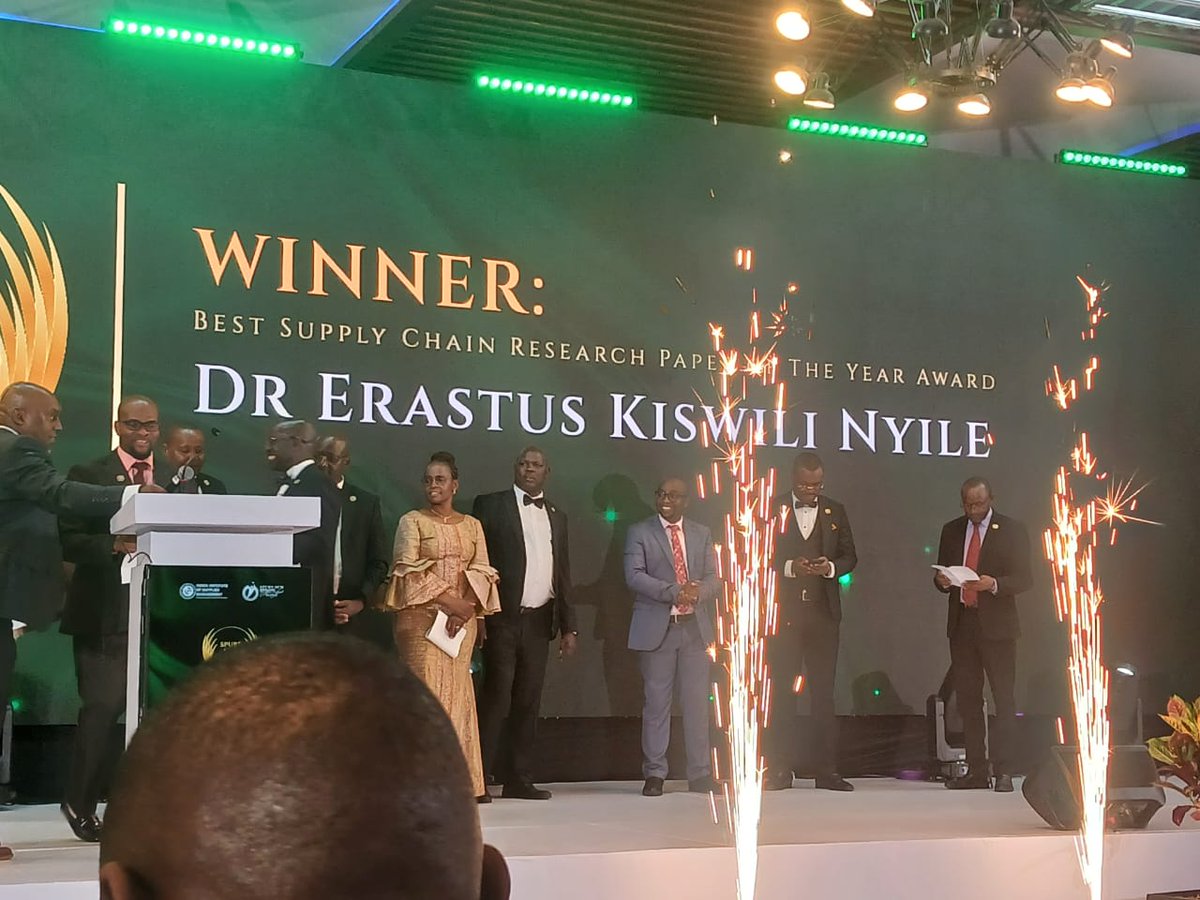 TaitaTavetaUni's tweet photo. Big Win for our Alumni!
Congratulations to Dr. Erastus Nyile for winning Best Supply Chain Research Paper of the Year at the Annual KISM SPURS Awards in Nairobi on Dec 11th!
We are proud of you! @Nyileras
#KISM #SupplyChain #Research #AlumniSpotlight https://t.co/EMNoByD24l