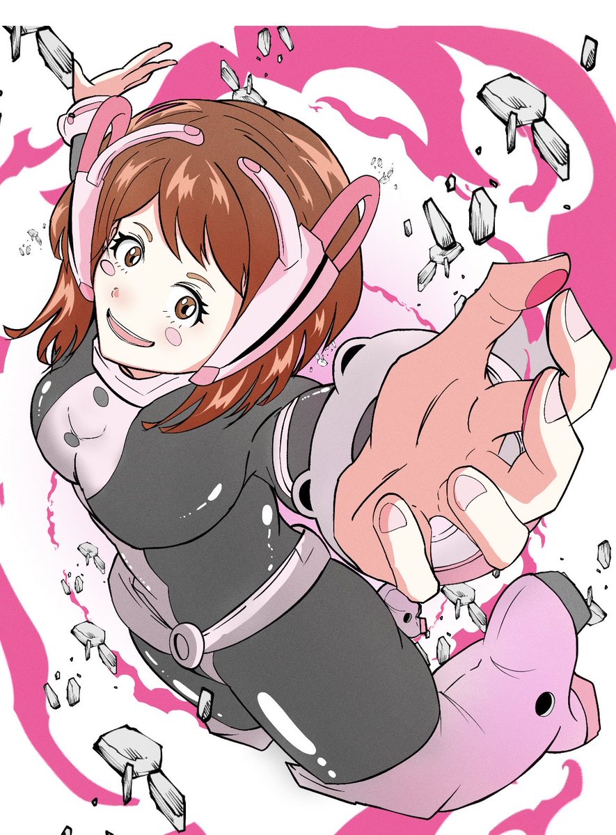 madchudoku's tweet photo. 麗日お茶子
ヒロアカ、堀越先生のキャラデザは素晴らしすぎて描きたくなる。
#ヒロアカ #MyHeroAcademia #僕のヒーローアカデミア 
https://t.co/UEAkXw18i3 https://t.co/vsYGsgd1OD
