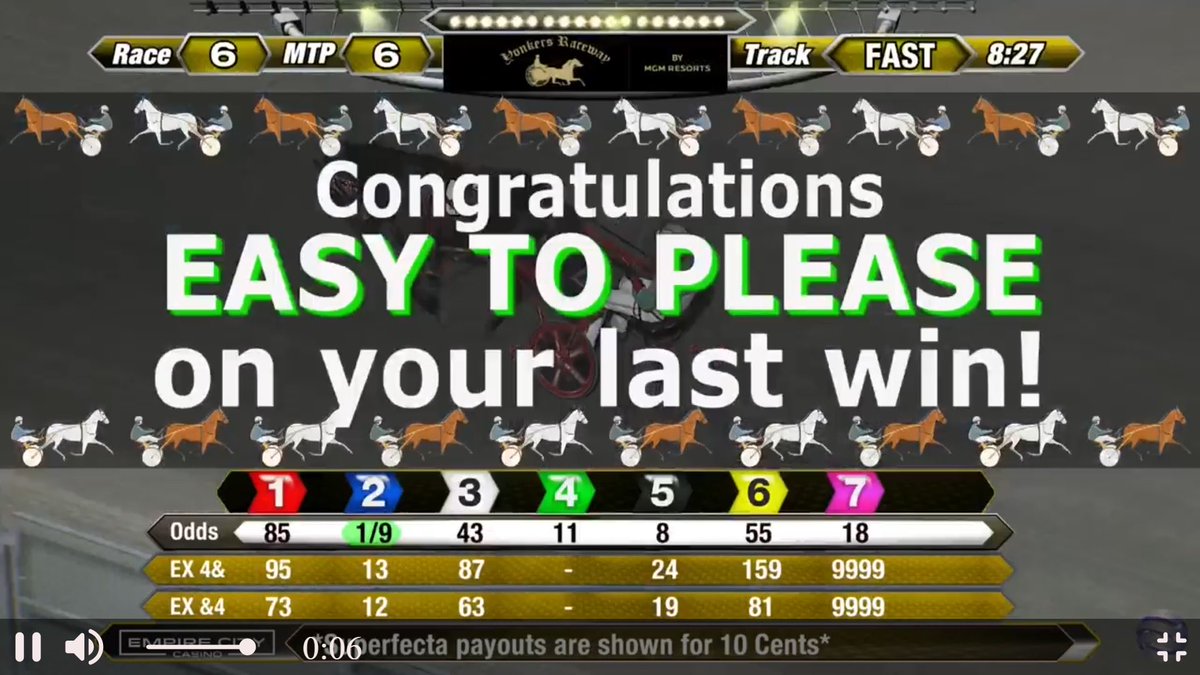 SOAofNY's tweet image. The SOA of NY would like to extend congratulations to the ever-popular local campaigner Easy To Please, who made her last start tonight before beginning a new career as a broodmare! While she may have slowed down just a bit from some of the huge miles she went as a younger mare,…