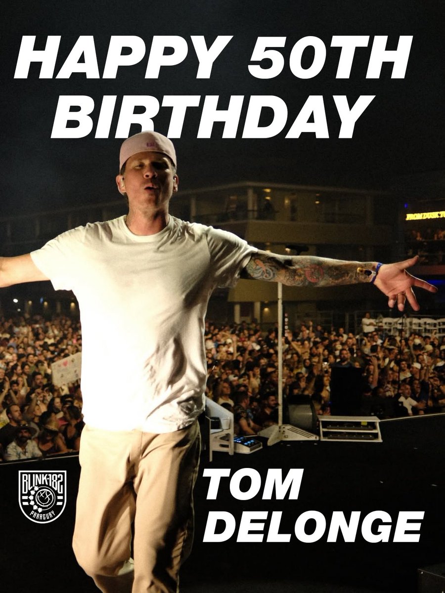 blink182py's tweet image. 🗓️ 13 DE DICIEMBRE DE 1975
Hace 50 años nacía Thomas Matthew DeLonge Jr fundador y guitarrista de blink-182 y Angels and Airwaves.

🎂 Happy 50th Birthday Tom Delonge 🍾  Feliz cumpleaños T👽M 🎉

📷: @audiomassacre