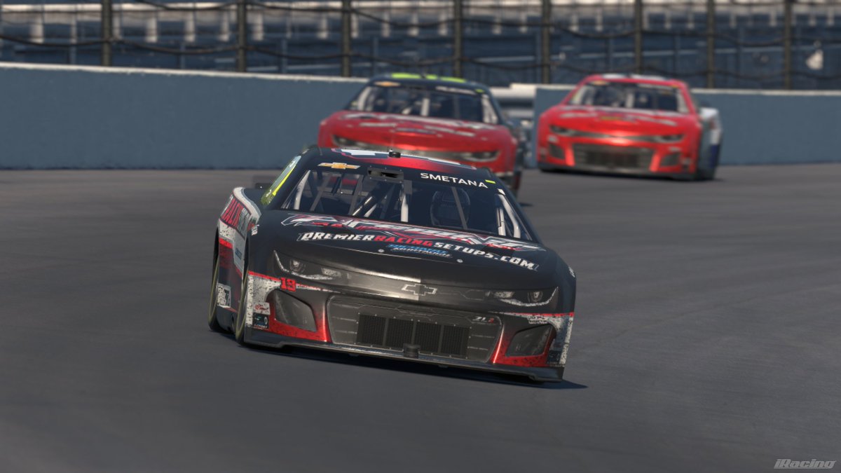czechnascarteam's tweet image. It was a time for the final race at International #iRacing Series. Just a two weeks after the road course race on the streets in the Chicago, they moved at @IMS for this final #nascar race and the total length was scheduled for a long 500 miles, which is exactly a 200 laps there.…