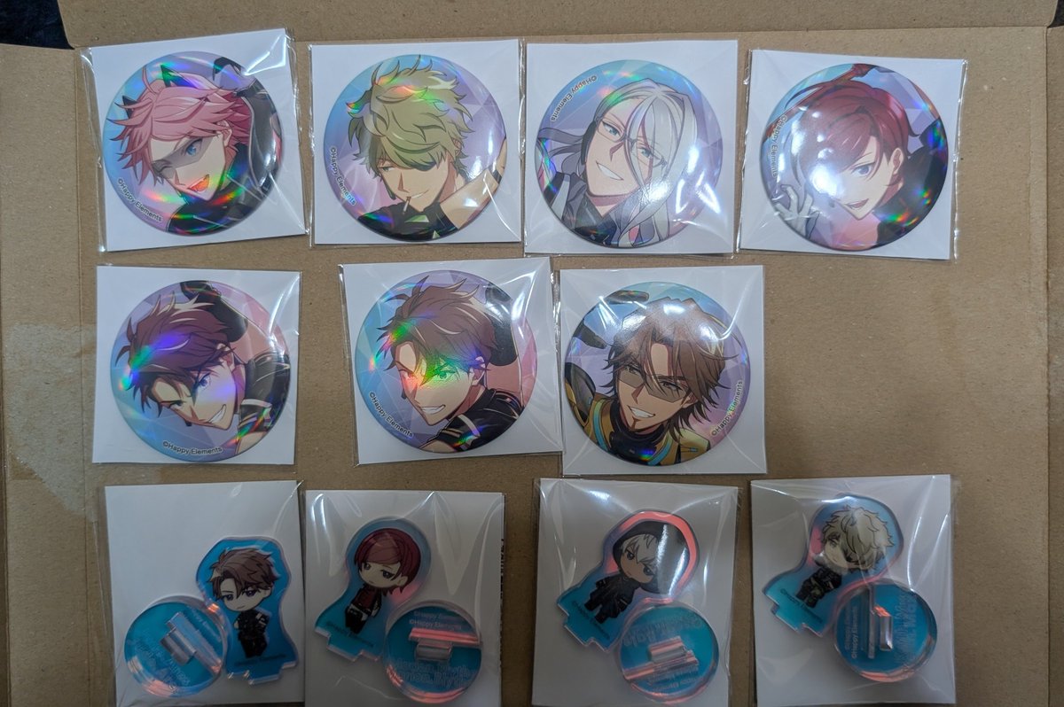 エリオスR AGF 交換 【譲】 ○缶バッジ→☆ディノ•☆キース•ヴィクター