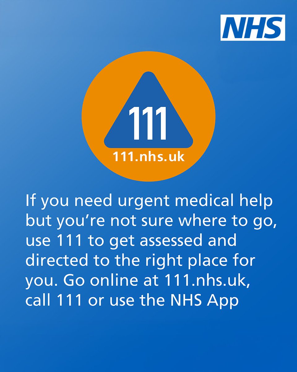 NHSuk's tweet image. The NHS is here for you, and this winter it’s more important than ever to use the right services to get you the help you need.