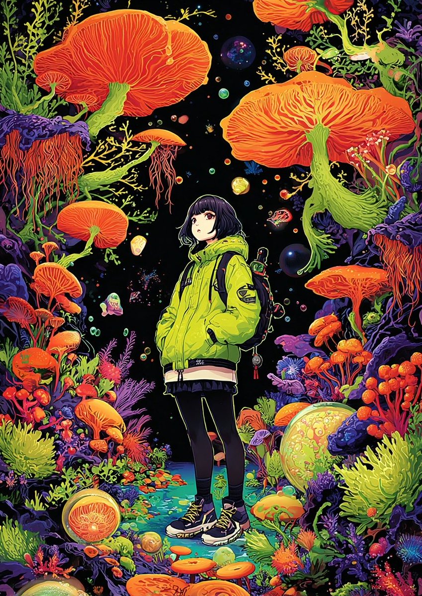 sref 3624743083 珊瑚さんオススメのsrefを試してみました🥳 癖が強く