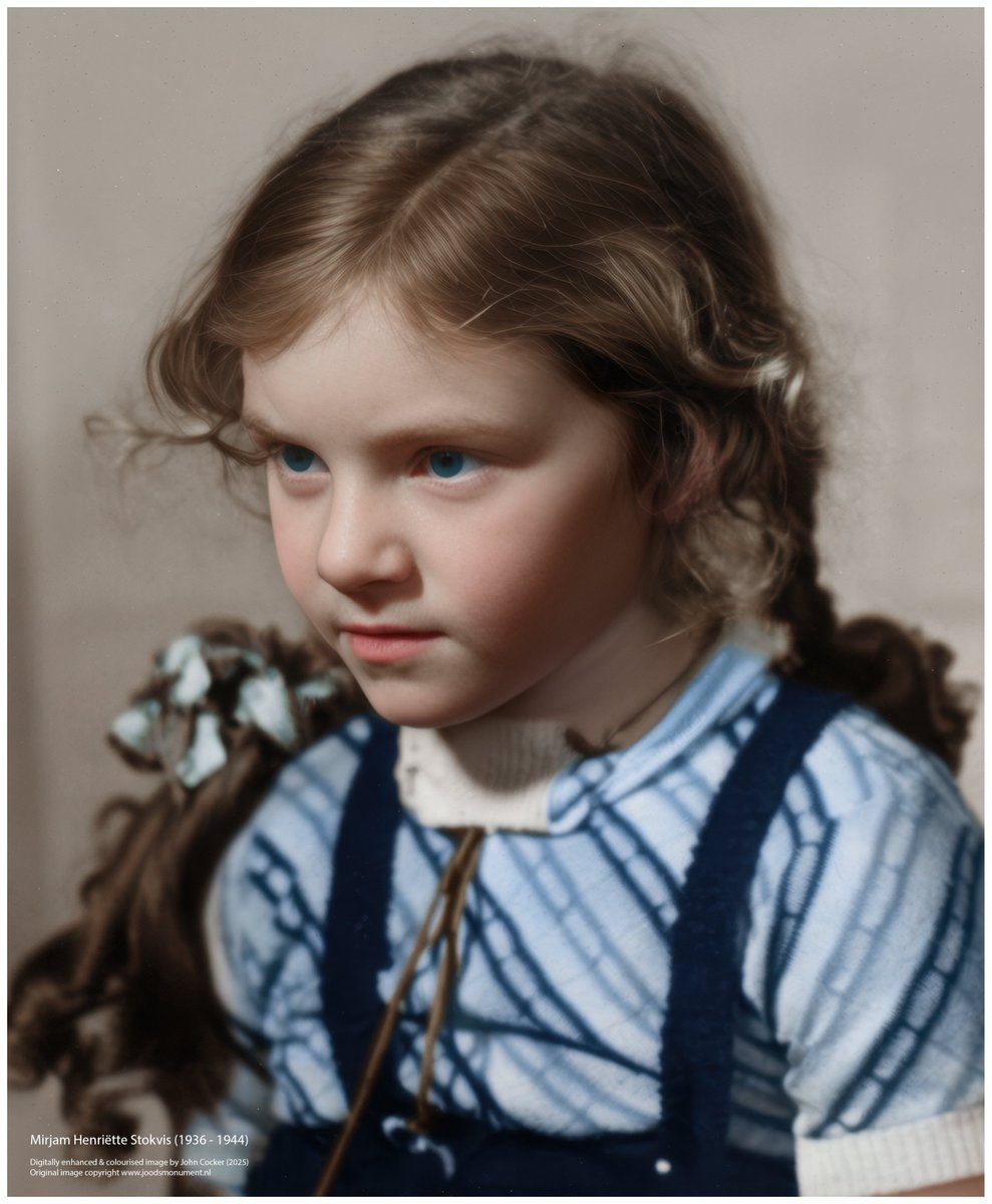 On this day in 1944, a 7 year old Dutch Jewish girl arrived at Auschwitz, without her family, where she was murdered in the gas chamber. Her father perished in Germany in 1945. Her mother and sister survived. Her name was Mirjam Henriëtte Stokvis

Support <a href="/AuschwitzMuseum/">Auschwitz Memorial</a>