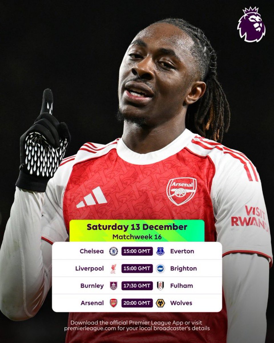 ⚽🔥 Premier League matchday is here!
Goals, drama, VAR chaos &amp; banter loading…
Stay locked on this page for live updates, scores &amp; reactions all day.
Don’t blink. 👀📲

#PL
