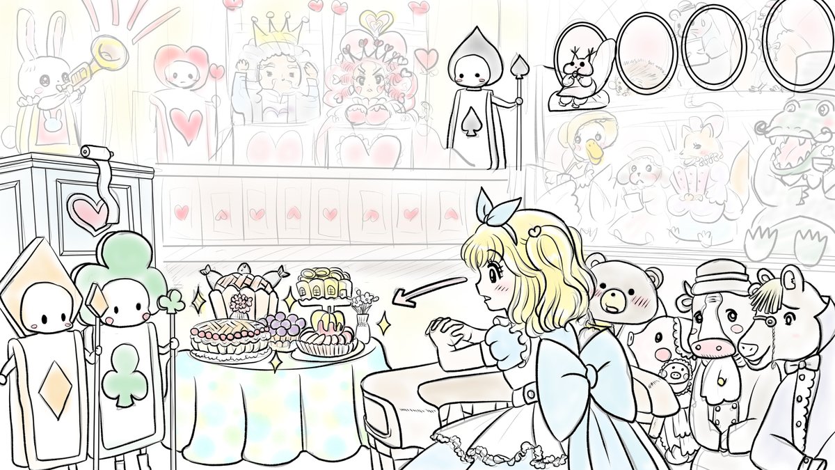 今日は出かけていて遅くなりました
昨日描いた絵です( ゜Д゜)
恋の魔法とおまじない747-4ラフ
素材ちびモブ会社員ラフ
福娘童話集不思議の国のアリスペン入れ途中
素材「電話は苦手」ひよこから人に変更しました
#恋の魔法とおまじない #イラストAC