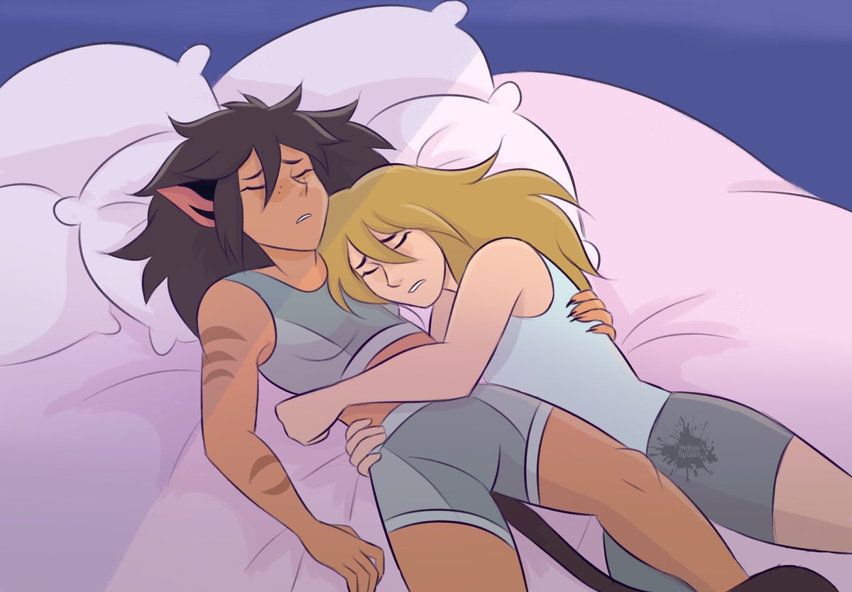 god i love them, they deserve all the cuddles
#catradora