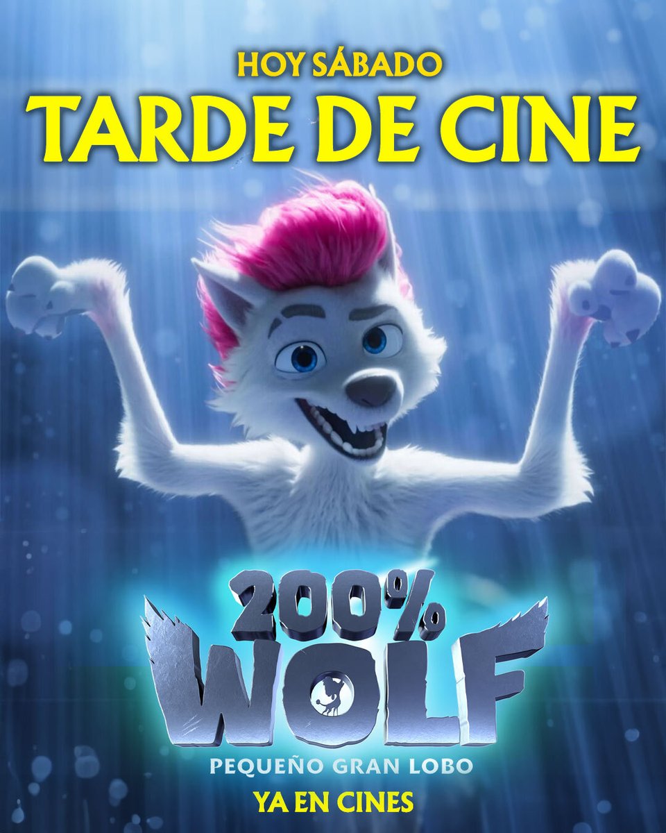¿Tienes plan para esta tarde de cine?
Etiqueta a esa mamá o papá que se apunta a un plan de cine con peques y todos juntos a aullar de risa en el cine 🐺🎟️
"200% Wolf Pequeño Gran Lobo" hoy sábado en pantalla grande
#200WolfPequeñoGranLobo #CineFamiliar #CinedeAnimación