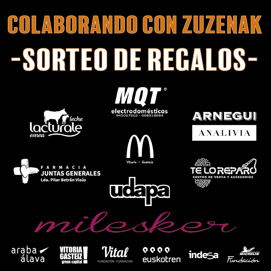 🎁🎫 𝗦𝗢𝗥𝗧𝗘𝗢𝗦 𝗬 𝗥𝗘𝗚𝗔𝗟𝗢𝗦 🎫🎁

🏆 Primera División | J5
🆚 <a href="/CbsrElche/">CBSR ELCHE</a>
📆 sábado, 13 de diciembre
⌚️ 19:00
🏟 Polideportivo Ariznabarra

🎁 Sorteos y regalos de nuestros colaboradores al descanso

#SomosZuzenak #ZuzenakGara 🟣🟠