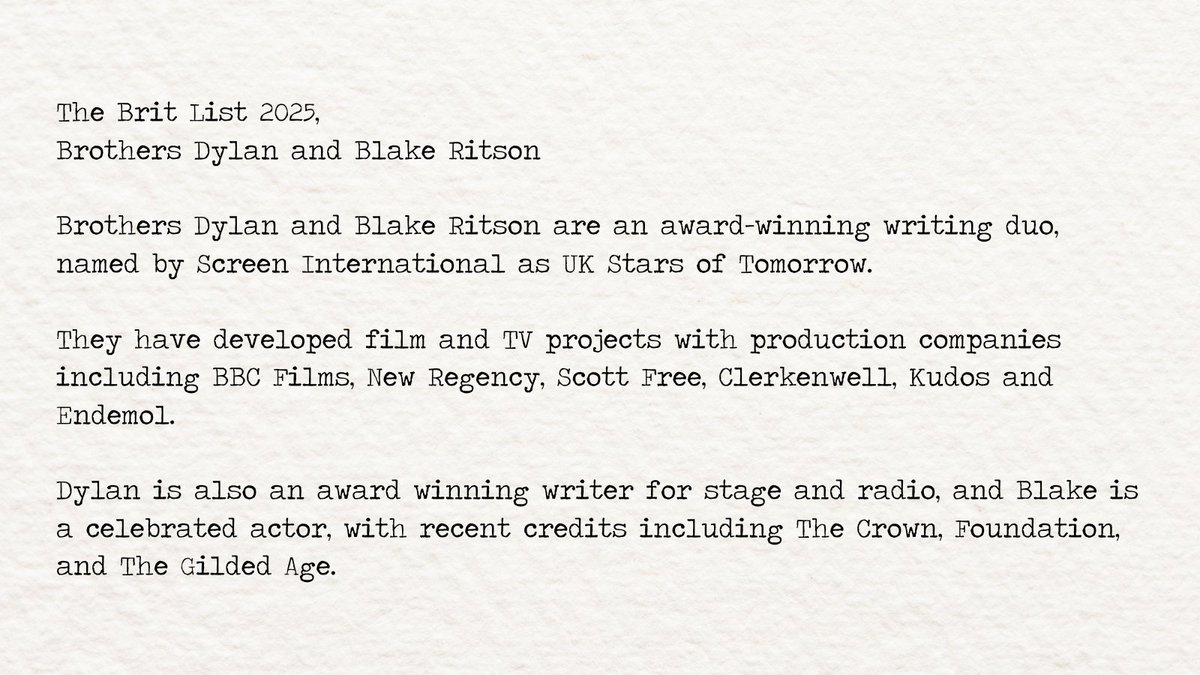 The Brit List tweet media