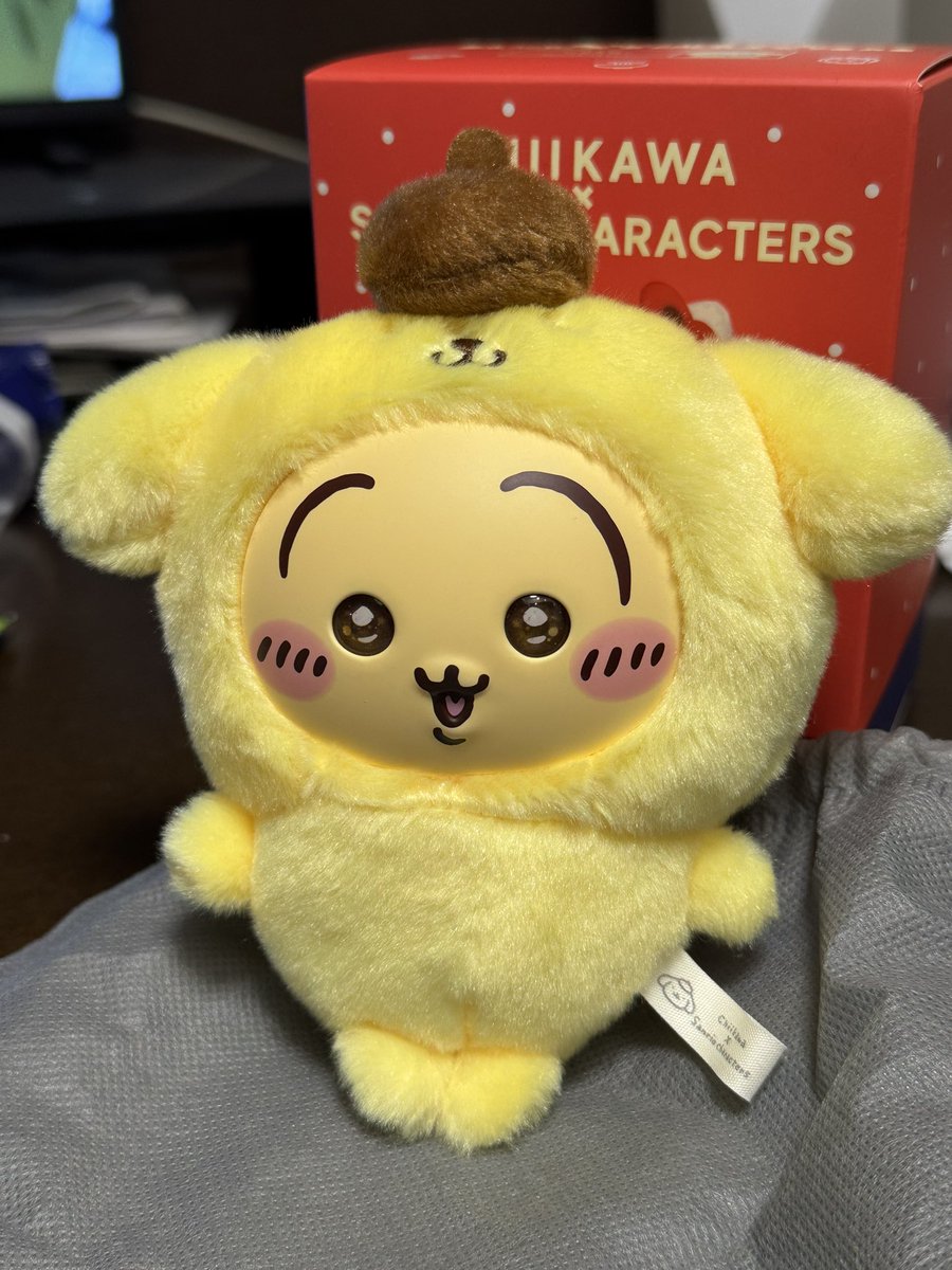 aladdin_rinrin's tweet photo. ちいかわ×サンリオのkiramekko買ったんだけどなんか歪んでない(⚲□⚲)？？この程度の歪みでは交換してもらえないのかな、、、中身見れたら絶対選ばないけどこの子…(⚲□⚲) きらめっこ高いのに…(⚲□⚲)問い合わせはしてみようかな…(⚲□⚲) https://t.co/kJKoHeeMSw