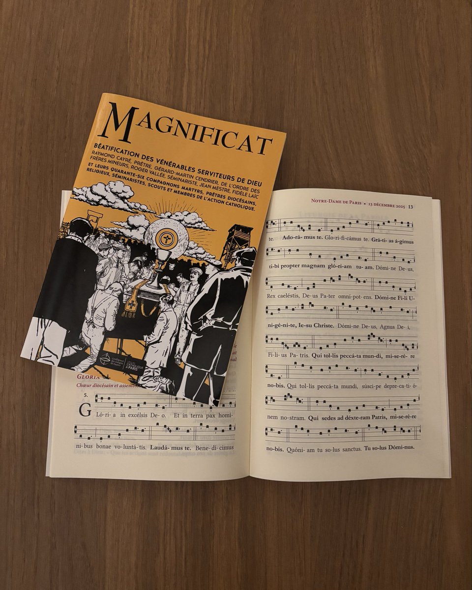 Le livret au format PDF pour la Messe de béatification des 50 martyrs de l’apostolat, qui aura lieu à 14h30 à Notre-Dame de Paris, est désormais disponible : diopa.fr/131225
🎥🔴 diffusion en direct sur <a href="/KTOTV/">KTOTV</a>
👉 youtube.com/live/J84PttYMh…
<a href="/dioceseparis/">Diocèse de Paris</a>