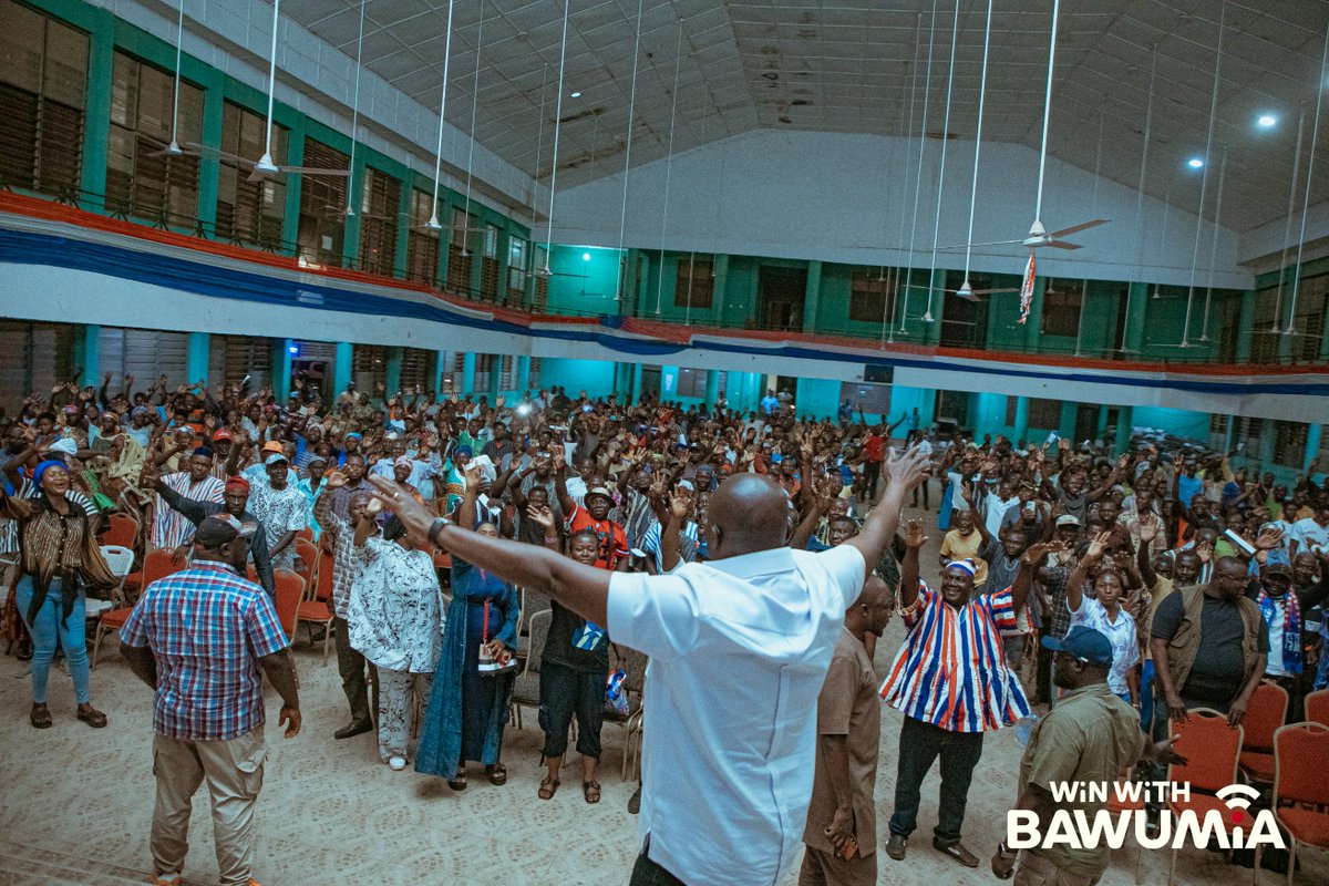 MBawumia's tweet photo. As I interacted with fellow patriots in Lambussie Karni, Nandom, Lawra and Jirapa constituencies yesterday, I noticed their ecstatic responses to my proposals for the inclusion of all constituencies in my appointments, as well as prioritising the welfare of our committed patriots, whose indispensable roles at the local level, have always contributed immensely to the success of our party. 

Wherever I have been to, the responses to these proposals have been embracing. 

Having visited and worked with fellow patriots in every constituency, at least six times in the past 17 years, I know, at first hand, their passion, hardwork and commitment. This is why it is my priority to put in place an effective database of patriots, which will acknowledge their hardwork, record their challenges and address these challenges through the constituencies, without the usual bottlenecks. 

Let's keep working hard and win together, to make our party stronger and the nation better.

#WinWithBawumia 
#Bawumia2028