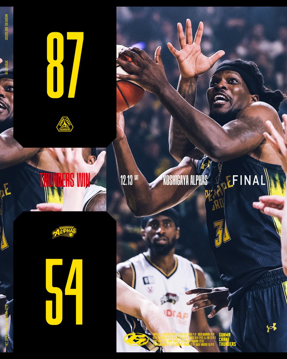 群馬クレインサンダーズ (@gunmacrane3ders) / Posts / X