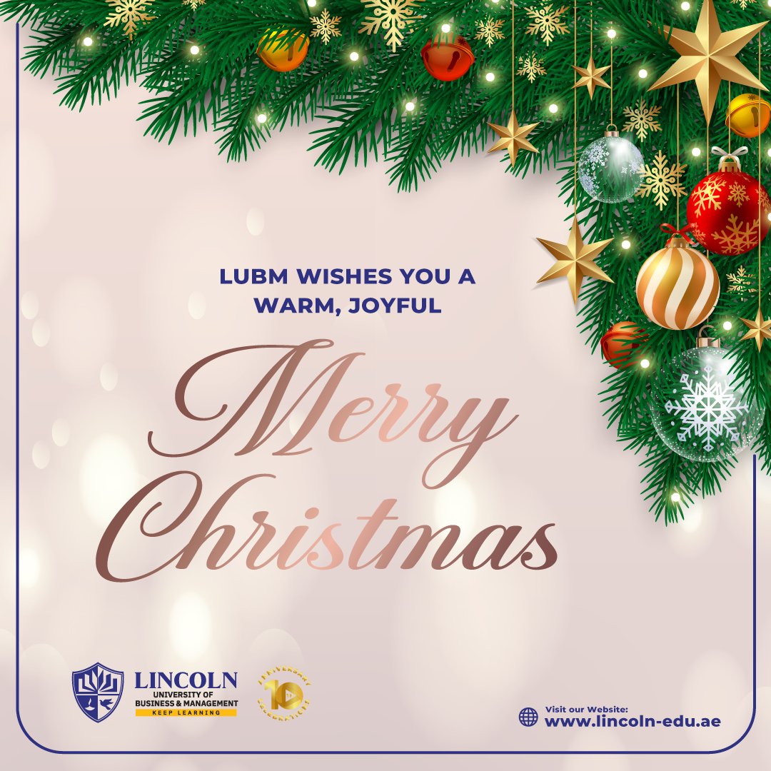 lubmmiddleeast's tweet image. LUBM wishes you a Merry Christmas filled with joy, peace, and inspiration! 🎄✨

This festive season is the perfect time to celebrate your successes with your loved ones. This year, may Santa bring you new opportunities, growth, and success! 🌟

#LUBM #MerryChristmas