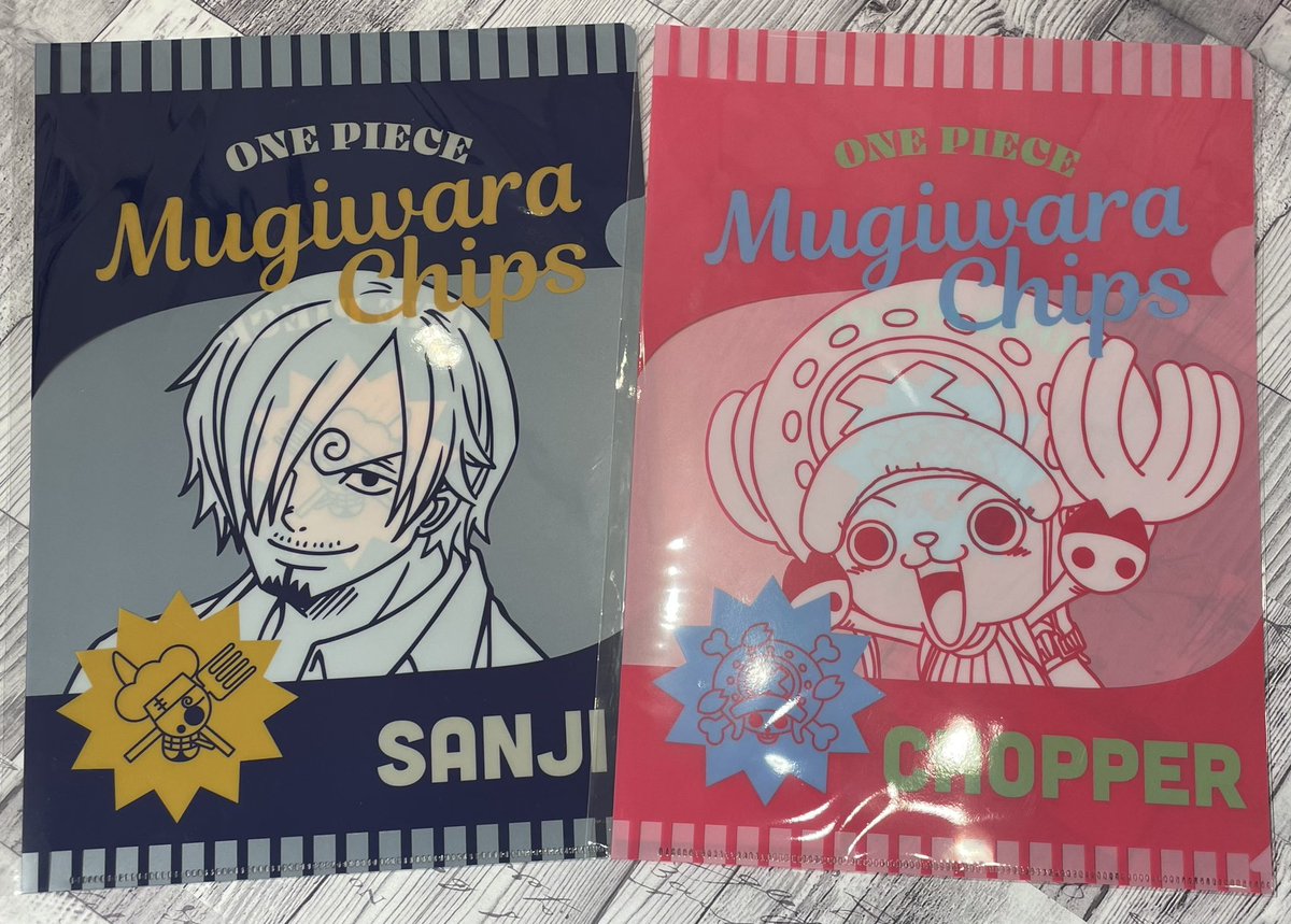 おすすめ】 MUGIWARA CHIPS クリアファイル ルフィ/ゾロ/サンジ