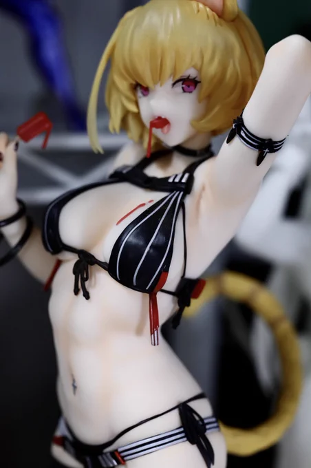 クレマンティーヌの水着フィギュア、クレマンティーヌのことアニメでちょろっと見ただけだし全然知らないけどエッチだから買った 後になってあのちょろっと見たのがクレマンティーヌの登場シーンすべてだと知った