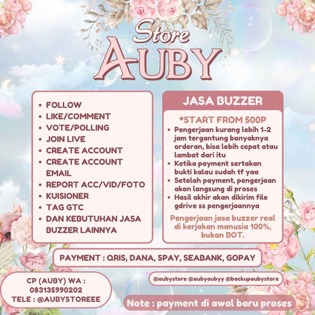 𝐀𝐮𝐛𝐲𝐒𝐭𝐨𝐫𝐞’jasa buzzer tweet media
