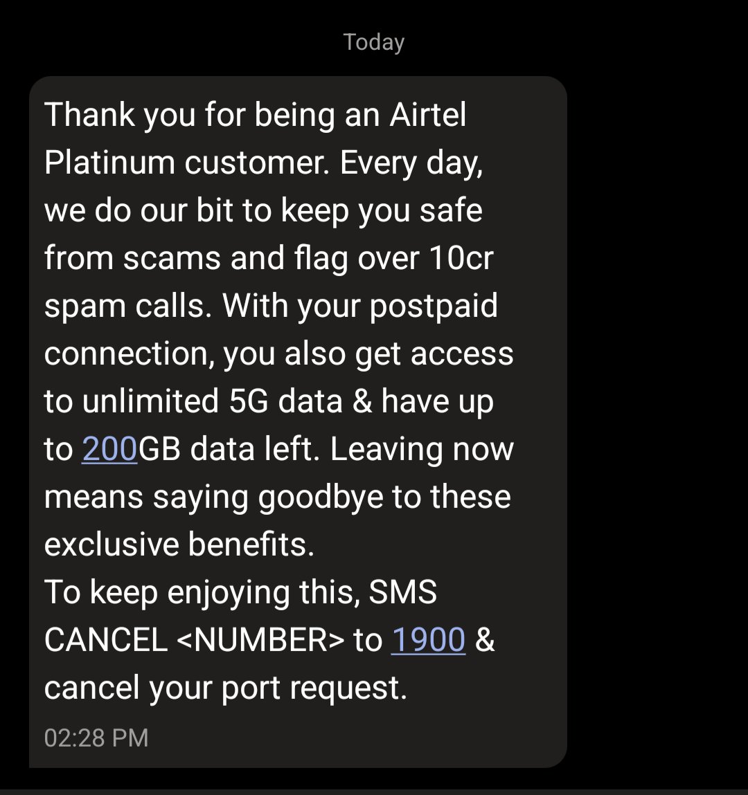 anant1529's tweet image. Platinum member, 7 years of complaints, still no network issue fixed ! No Wi-Fi, no data since morning. @airtelindia, your service is absolutely pathetic and horrible. Deeply frustrated. Fix it! #AirtelHorribleService #NetworkDown #Airtel @Airtel_Presence
