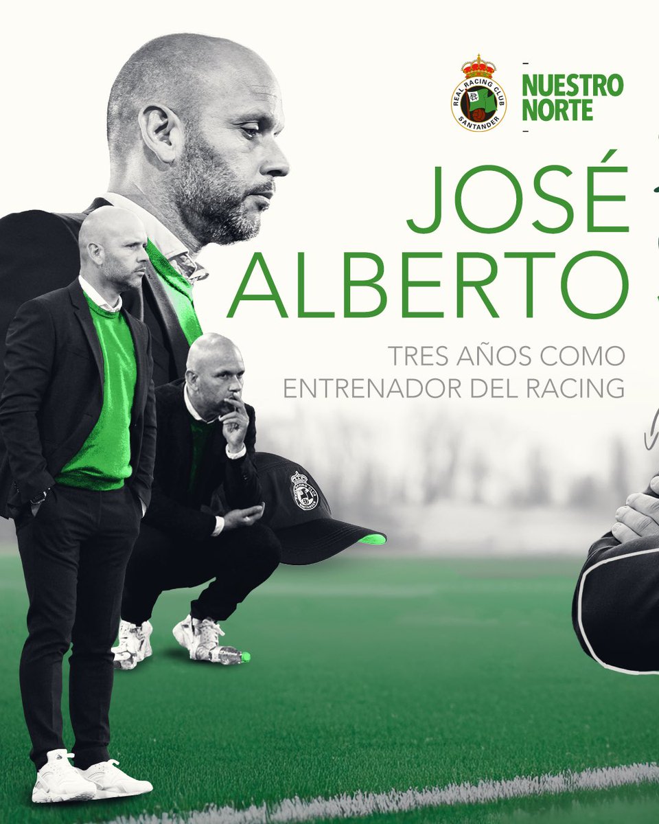 realracingclub's tweet photo. ✨ Tres años de @JoseAlbertoLpez 

▫️ 131 partidos oficiales
▫️ 216 goles
▫️ 57 jornadas en playoff 
▫️ 62 victorias / 1,65 puntos por partido

🫂 ¡Seguimos creciendo, míster! https://t.co/fpcXSgj0fg