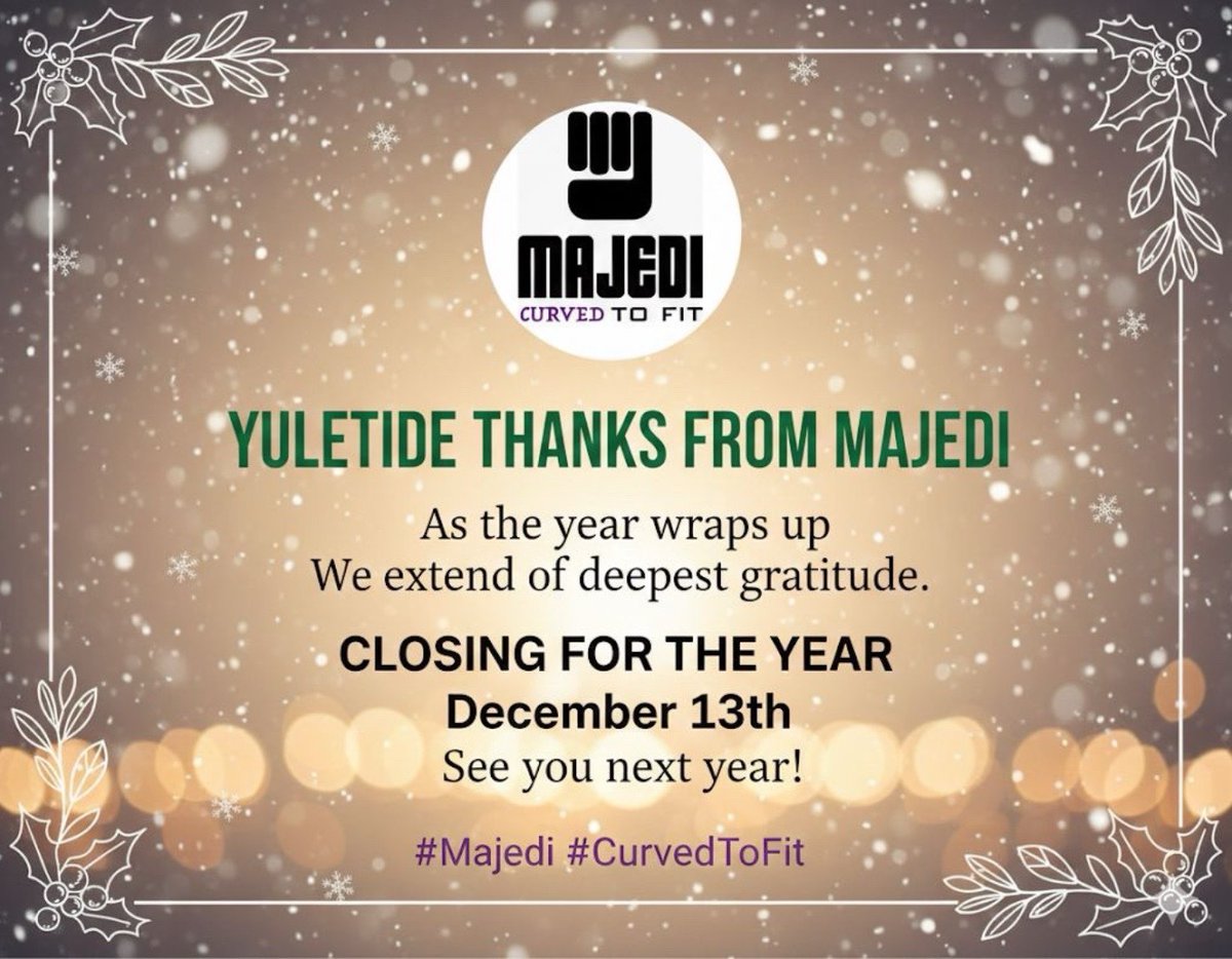 c_majedi's tweet photo. A big thank you to everyone who supported us this year — the love, the orders, the encouragement, it all meant everything. As we wrap up the year, we’ll be closing for the season to rest. See you in the new year with even more magic 🤍✨
#thankyou #fashionbrand #gratefulalways https://t.co/2so7PemtuB