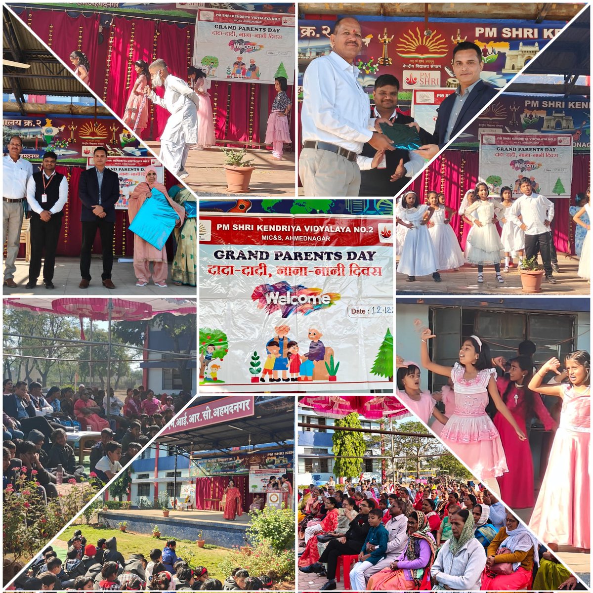 kvmirc2's tweet photo. Yesterday in our Vidyalaya #Grand_Parents_Day celebrated. Everyone enjoyed it very much, they played games, shared experiences with children and sang songs. Children presented skit, dance and other fun activities. #NEP2020 #KVS #Creative_Learning https://t.co/9MM208ZBLt