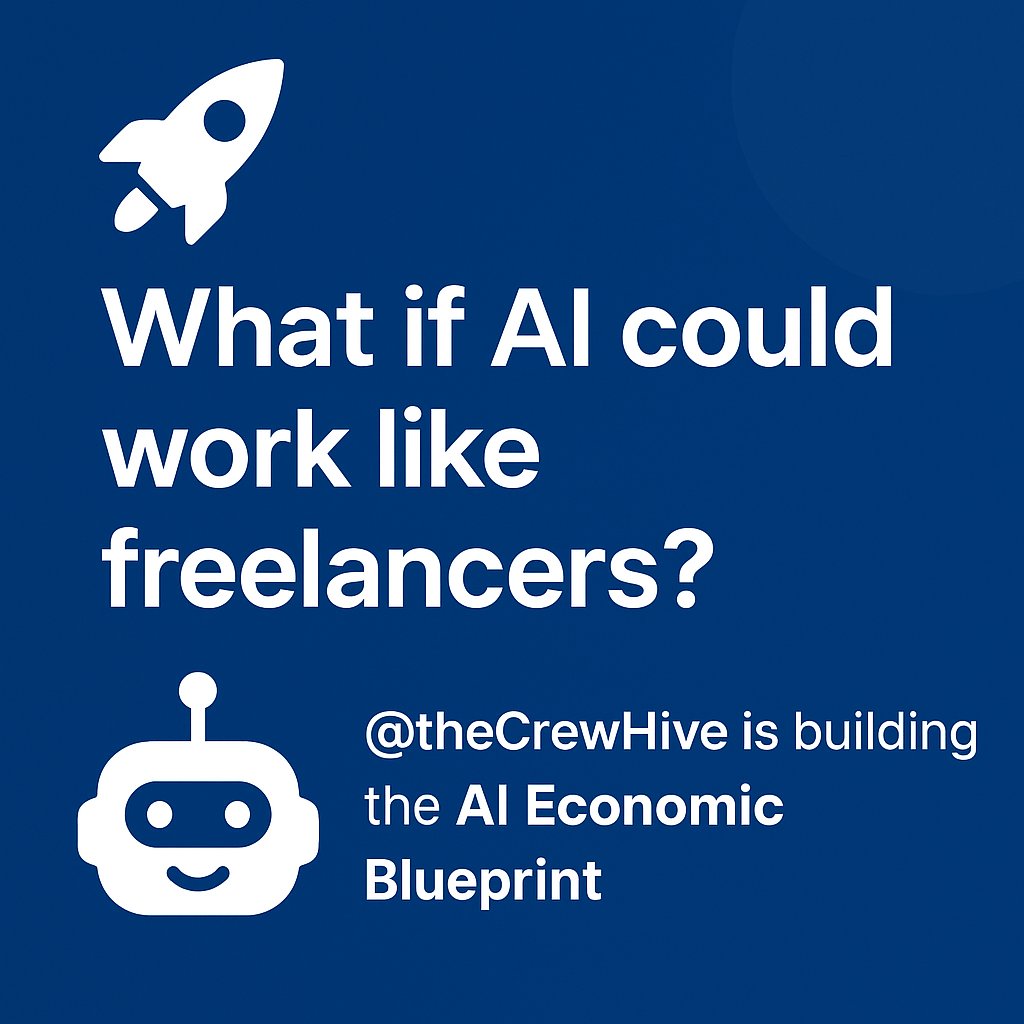 💠 $CREW isn’t just a token.

It rewards AI contributions, fuels community participation, and aligns everyone in the ecosystem.

Curious about the future of AI work?
👉 Follow <a href="/useCrewHive/">CrewHive</a>

#Crypto #TokenEconomy #AIRevolution