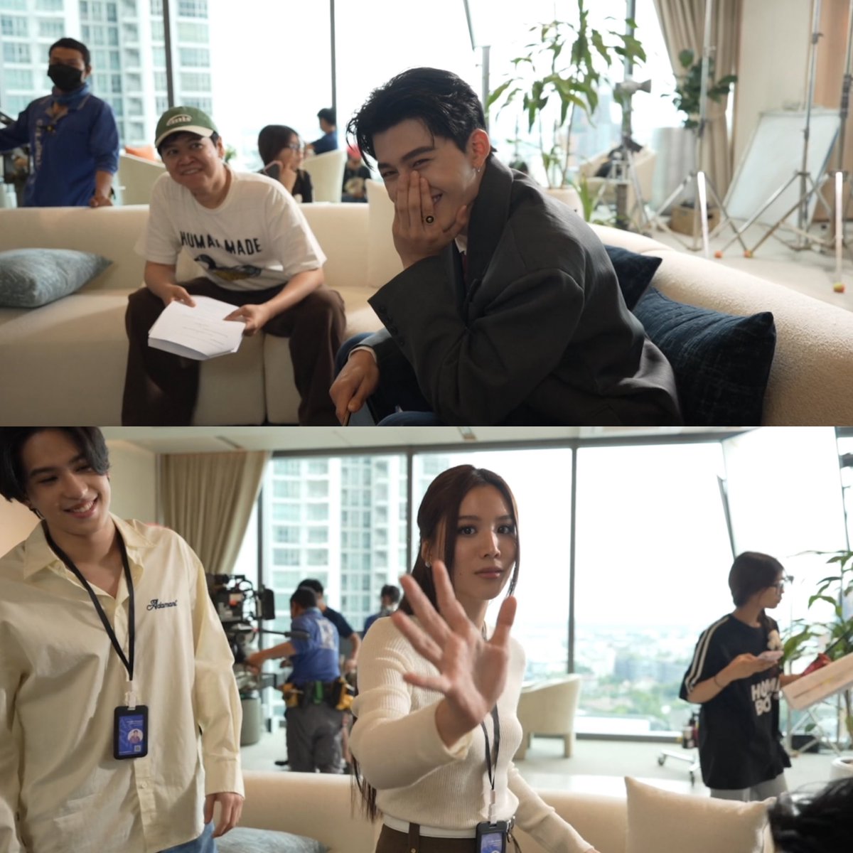 worshipphuwin's tweet photo. “ก็อย่ามาให้ฉันเห็นหน้าอีก” เสียงคุณธีร์ดุมาก คืนนี้น้องพลับต้องพรีเซนต์งานคุณธีร์กับโน้ต เกิดอะไรขึ้นถึงดูตึงเครียดมาก แต่เบื้องหลังบอนนี่กลั้นขำจนมือเปียกนะ😂 ปอนด์ก็กลั้นไม่ต่างกัน กองนี้ยากสุดคงเป็นการกลั้นขำแหละ555555 รอดูคุณธีร์ vs ว่าที่น้องแฟน

#MeAndTheeSeriesEP5 https://t.co/KOHZqDtAvz