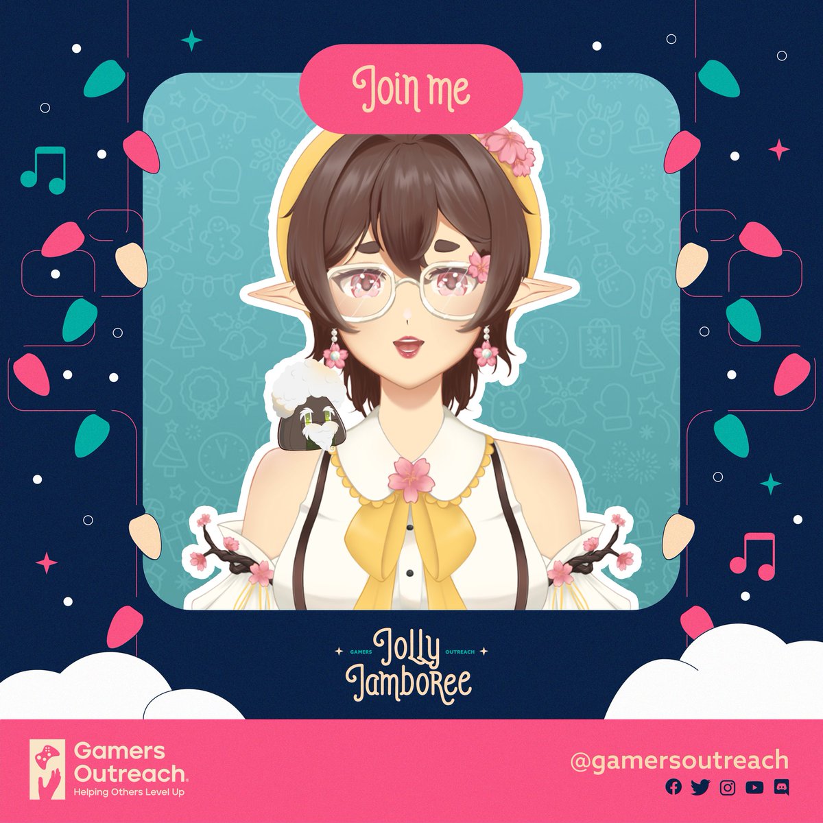 Aivymudd's tweet photo. Going LIVE in a bit to support @GamersOutreach's Jolly Jamboree 2025 #JJ2025! 

We will be playing Where Winds Meet, just some chill exploration &amp; guild activities. See ya (˶˃ ᵕ ˂˶) .ᐟ.ᐟ

➜ https://t.co/0xFxTBlGuO https://t.co/dlYfnac9KK