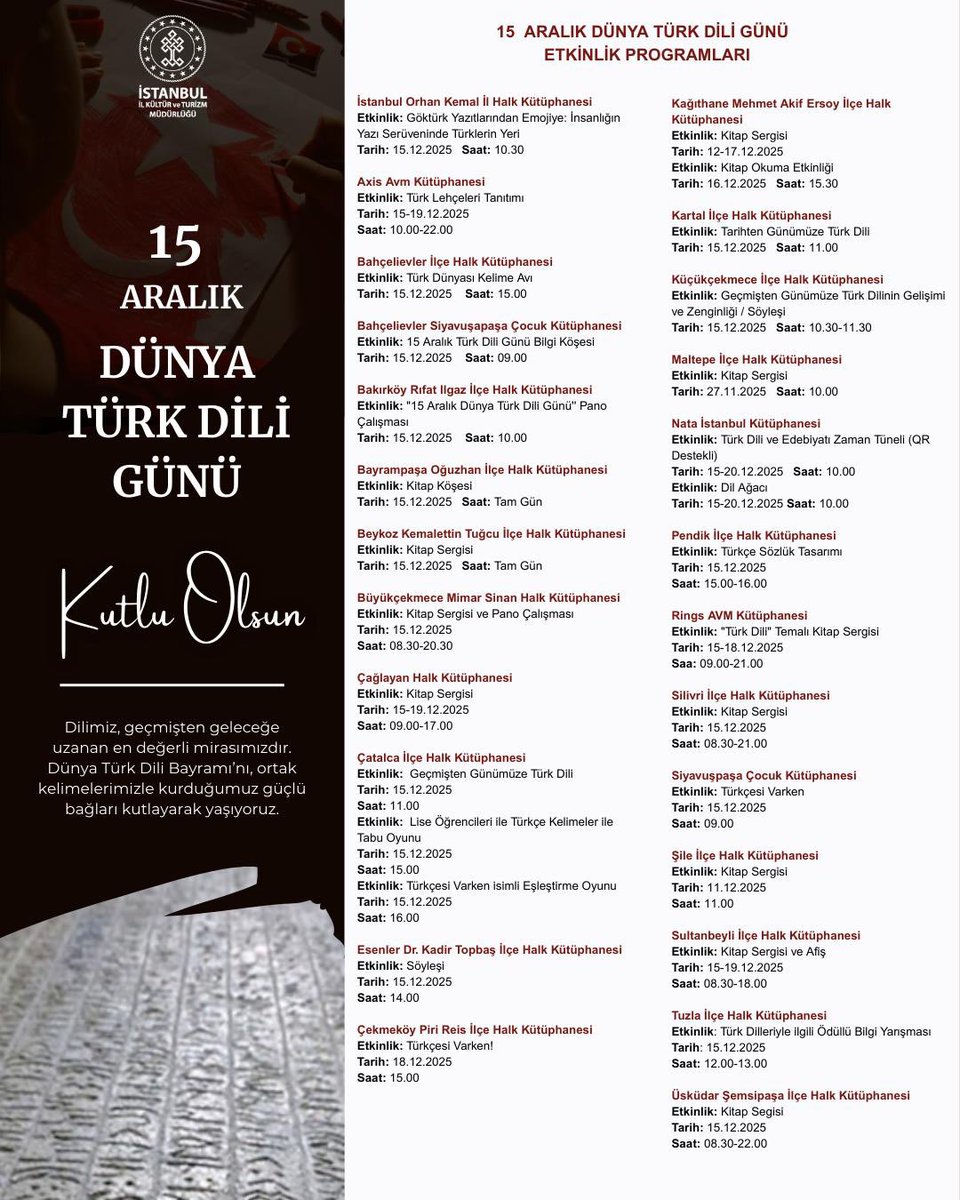 İstanbul İl Kültür ve Turizm Müdürlüğü (@iktm34) on Twitter photo 