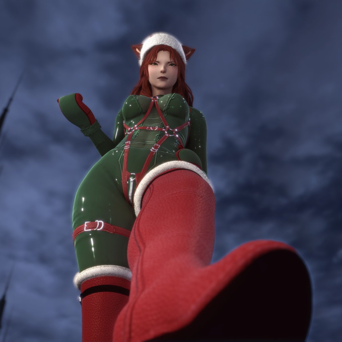 First pic: you tipped for the delivery!

Second pic: you did not tip, or exude the aura of someone who wants their throat stepped on by a catgirl in latex.