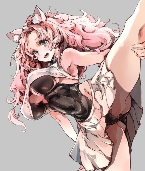 ピンク髪